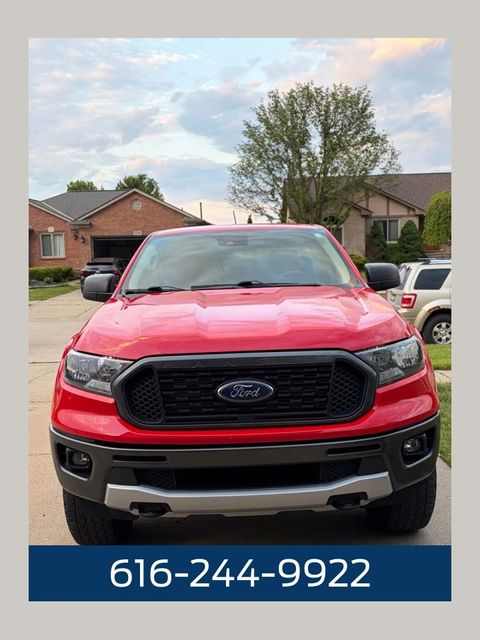 Race Red 2022 Ford Ranger Pickup Truck Four-Wheel Drive Automatic