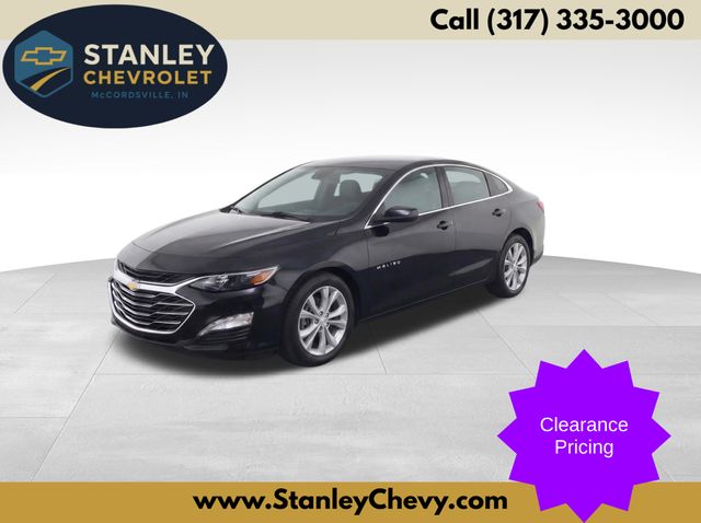 Black Metallic 2025 Chevrolet Malibu LT with 1LT FWD Sedan Front-Wheel Drive Continuously Variable Transmission