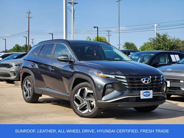 Dark Gray Metallic 2024 Hyundai Tucson SUV / Crossover All-Wheel Drive 8-Speed Automatic