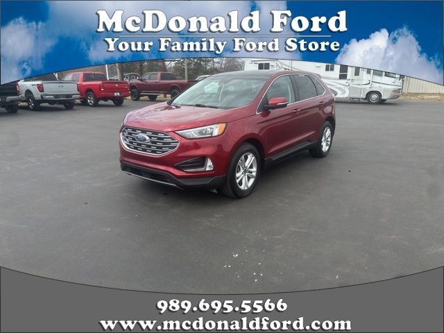 Ruby Red Metallic Tinted Clearcoat 2019 Ford Edge SEL AWD SUV / Crossover All-Wheel Drive 8-Speed Automatic