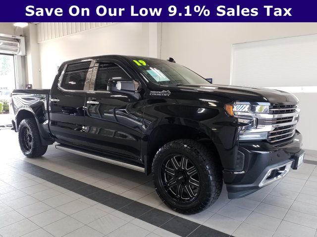 Black 2019 Chevrolet Silverado 1500 Pickup Truck Four-Wheel Drive Automatic