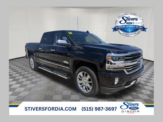 Black 2018 Chevrolet Silverado 1500 Pickup Truck Four-Wheel Drive 8-Speed Automatic Overdrive