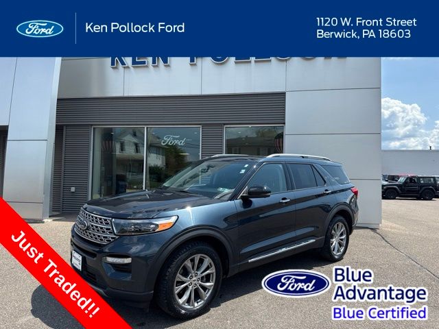 Stone Blue Metallic 2022 Ford Explorer SUV / Crossover All-Wheel Drive Automatic