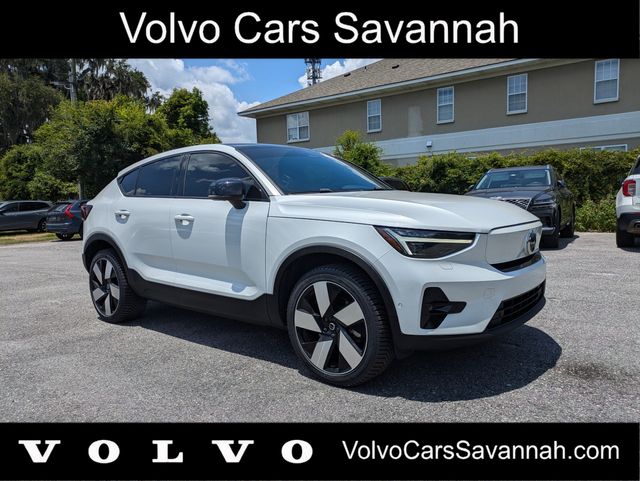 Crystal White 2023 Volvo C40 Recharge SUV / Crossover All-Wheel Drive 1-Speed Automatic