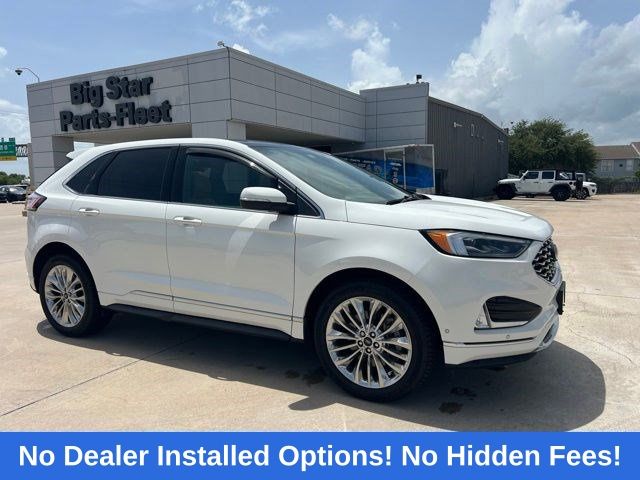 2024 Ford Edge Titanium White at North Houston Mitsubishi