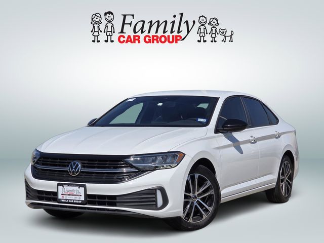 Pure White 2024 Volkswagen Jetta Sport FWD Sedan Front-Wheel Drive 8-Speed Automatic