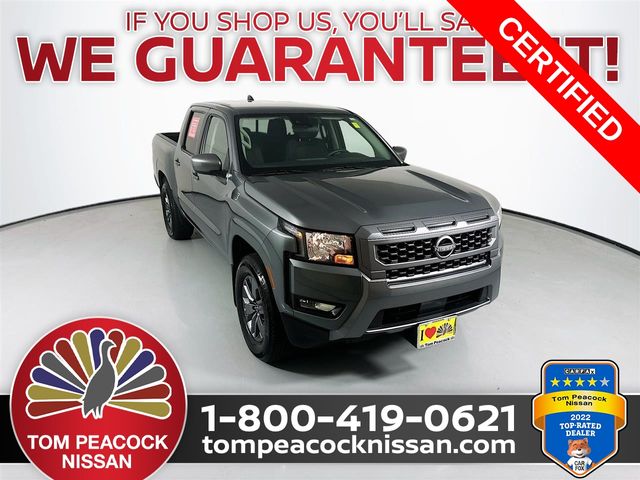 Gray (Gun Metallic) 2025 Nissan Frontier Pickup Truck 4X2 9-Speed Automatic Overdrive