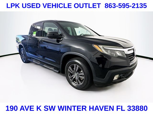 Crystal Black Pearl 2019 Honda Ridgeline Sport AWD Pickup Truck All-Wheel Drive 6-Speed Automatic