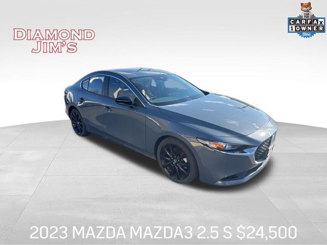 Polymetal Gray Metallic 2023 Mazda MAZDA3 2.5 S Carbon Edition Sedan AWD Sedan All-Wheel Drive 6-Speed Automatic