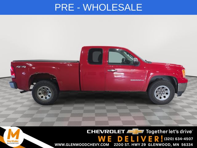 Fire Red 2007 GMC Sierra 1500 Pickup Truck Four-Wheel Drive 4-Speed Automatic Overdrive