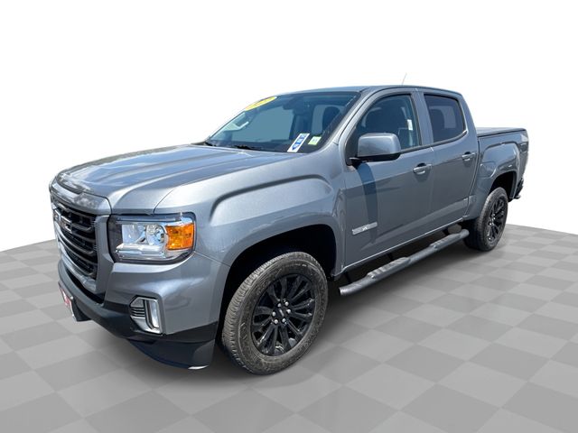 Gray (Satin Steel Metallic) 2022 GMC Canyon Pickup Truck Four-Wheel Drive 8-Speed Automatic