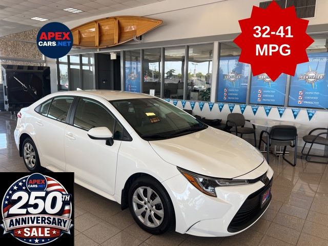 Ice 2023 Toyota Corolla LE FWD Sedan Front-Wheel Drive Continuously Variable Transmission