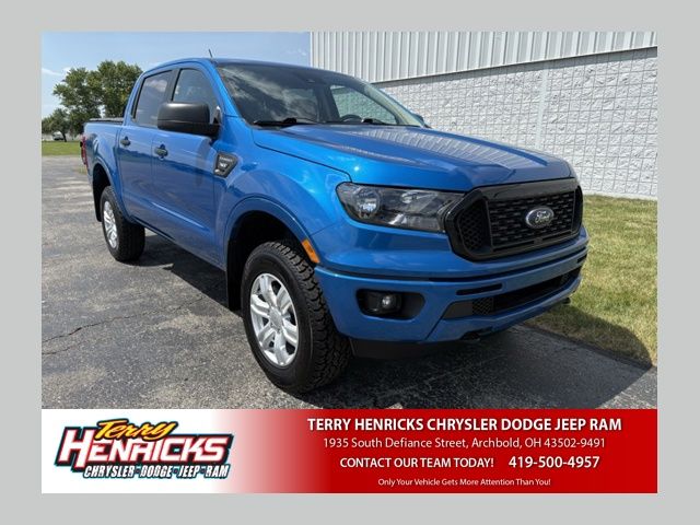 Velocity Blue Metallic 2023 Ford Ranger XLT SuperCrew 4WD Pickup Truck Four-Wheel Drive Automatic