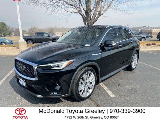 Black Obsidian 2020 INFINITI QX50 Sensory AWD SUV / Crossover All-Wheel Drive Continuously Variable Transmission