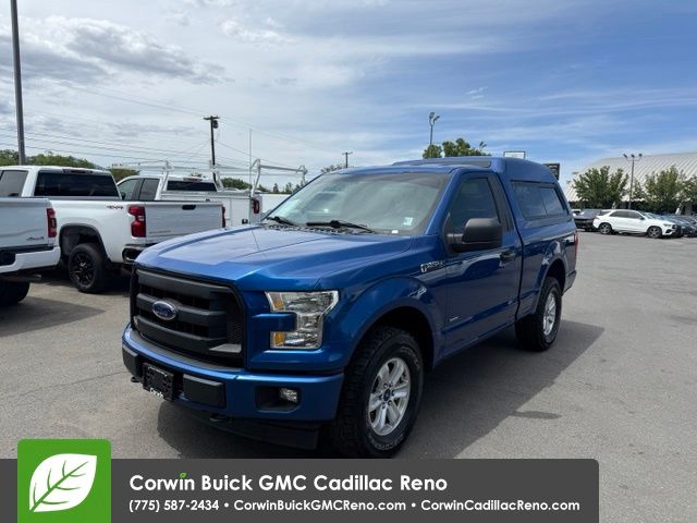 Lightning Blue 2017 Ford F-150 Pickup Truck Four-Wheel Drive 6-Speed Automatic