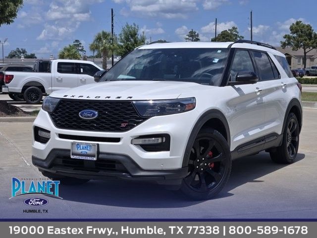 White Metallic 2020 Ford Explorer SUV / Crossover All-Wheel Drive Automatic