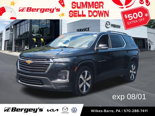 Mosaic Black Metallic 2022 Chevrolet Traverse SUV / Crossover Four-Wheel Drive 9-Speed Automatic