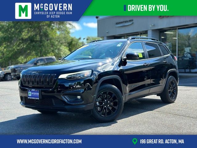 Diamond Black Crystal Pearlcoat 2023 Jeep Cherokee SUV / Crossover Four-Wheel Drive 9-Speed Automatic