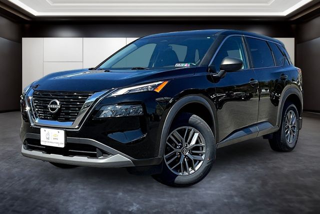 Super Black 2023 Nissan Rogue S AWD SUV / Crossover All-Wheel Drive Continuously Variable Transmission
