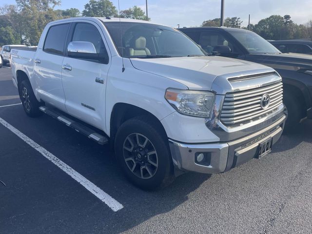 Super White 2016 Toyota Tundra Limited CrewMax 5.7L 4WD Pickup Truck Four-Wheel Drive 6-Speed Automatic Overdrive