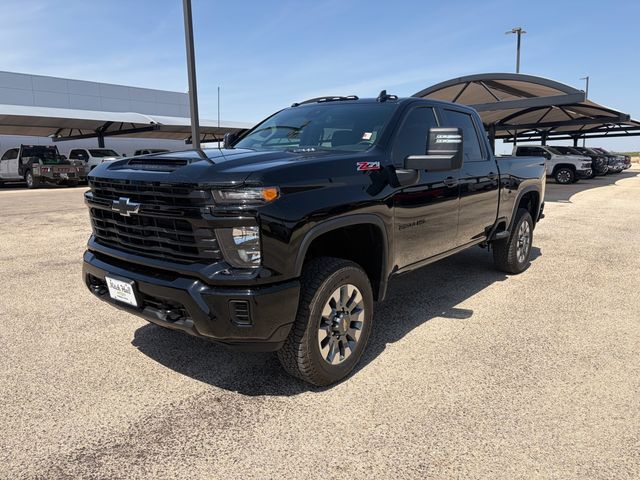 Black 2026 Chevrolet Silverado 2500HD Custom Crew Cab 4WD Pickup Truck Four-Wheel Drive Automatic