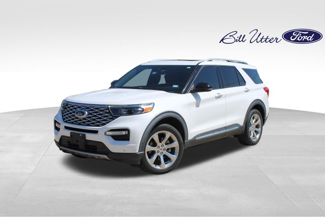 Star White Metallic Tri-Coat 2020 Ford Explorer SUV / Crossover All-Wheel Drive Automatic