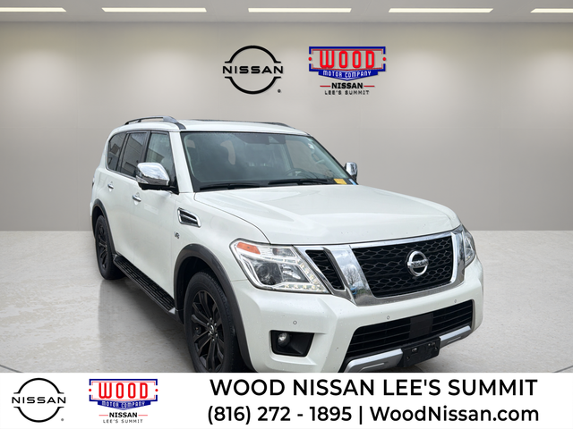 Pearl White 2018 Nissan Armada Platinum 4WD SUV / Crossover Four-Wheel Drive 7-Speed Automatic