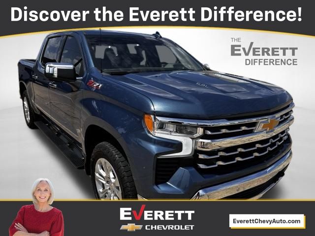 Lakeshore Blue Metallic 2024 Chevrolet Silverado 1500 Pickup Truck Four-Wheel Drive Automatic