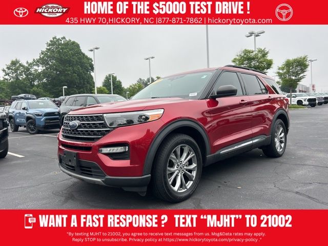 Red Metallic 2020 Ford Explorer XLT AWD SUV / Crossover All-Wheel Drive Automatic