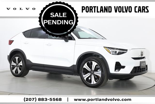 Crystal White 2023 Volvo C40 Recharge SUV / Crossover All-Wheel Drive 1-Speed Automatic