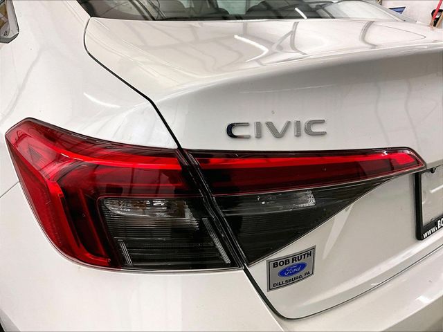 2023 Honda Civic EX White at Bob Ruth Ford