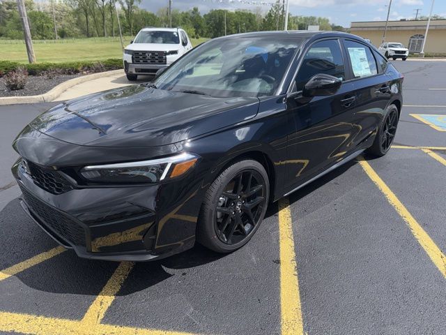 Crystal Black Pearl 2026 Honda Civic Hybrid Sport Hatchback FWD Hatchback Front-Wheel Drive Continuously Variable Transmission