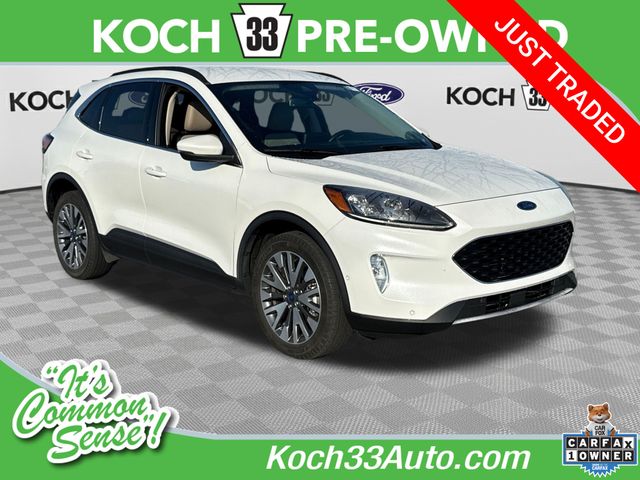 White Metallic 2020 Ford Escape Titanium AWD SUV / Crossover All-Wheel Drive 8-Speed Automatic