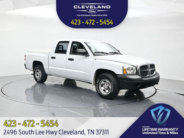 Bright White Clearcoat 2007 Dodge Dakota ST Quad Cab 4WD Pickup Truck Four-Wheel Drive 5-Speed Automatic