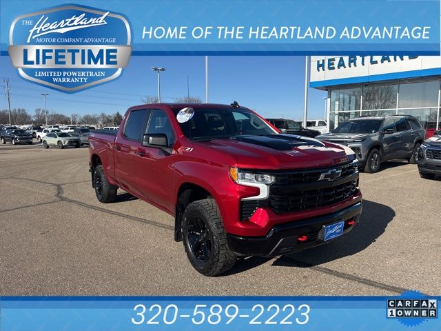 Radiant Red Tintcoat 2023 Chevrolet Silverado 1500 LT Trail Boss Crew Cab 4WD Pickup Truck Four-Wheel Drive Automatic