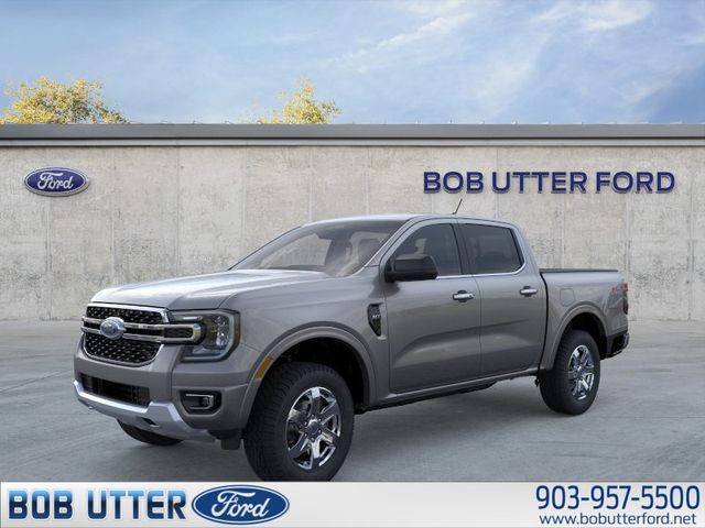 Carbonized Gray Metallic 2025 Ford Ranger XLT SuperCrew 4WD Pickup Truck Four-Wheel Drive Automatic