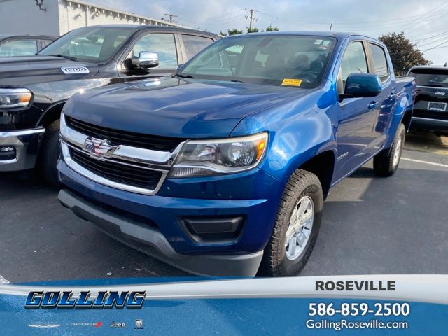 Pacific Blue Metallic 2019 Chevrolet Colorado Pickup Truck Four-Wheel Drive 8-Speed Automatic