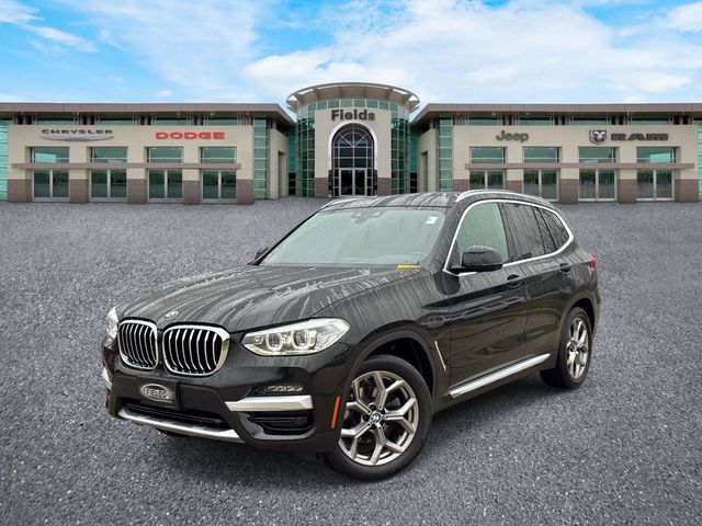 Black Sapphire Metallic 2021 BMW X3 xDrive30i AWD SUV / Crossover All-Wheel Drive 8-Speed Automatic