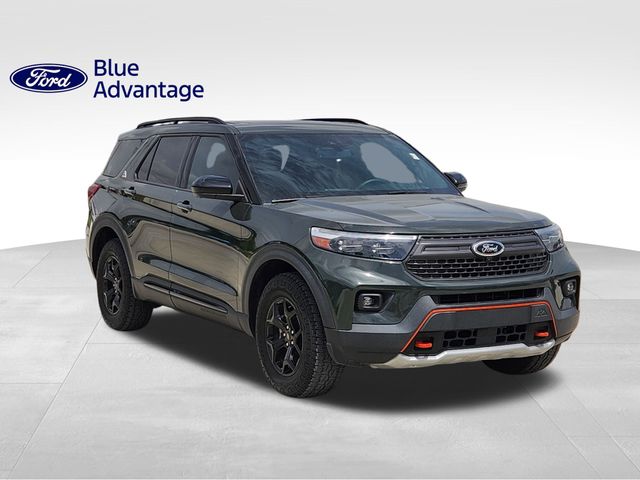 2023 Forged Green Metallic Ford Explorer Timberline 4X4 SUV
