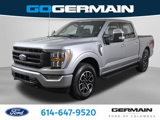 Iconic Silver Metallic 2022 Ford F-150 Lariat SuperCrew 4WD Pickup Truck Four-Wheel Drive Automatic