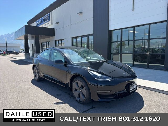 Black 2022 Tesla Model 3 Long Range AWD Sedan All-Wheel Drive 1-Speed Automatic