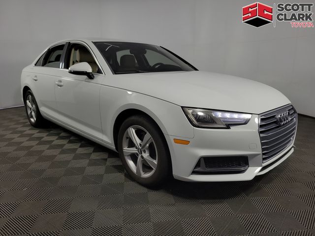 White 2019 Audi A4 Sedan Front-Wheel Drive 7-Speed Automatic