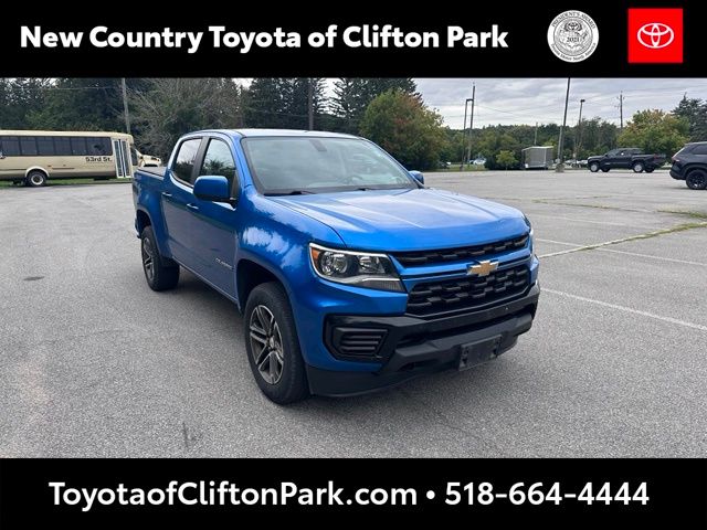 Bright Blue Metallic 2021 Chevrolet Colorado Pickup Truck Four-Wheel Drive 8-Speed Automatic
