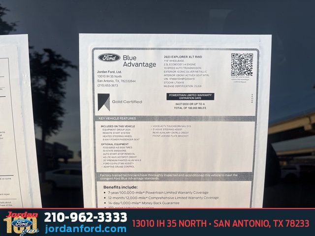 Used Car 2023 Ford Explorer  Xlt For Sale Under $30,000 In San Antonio, Texas