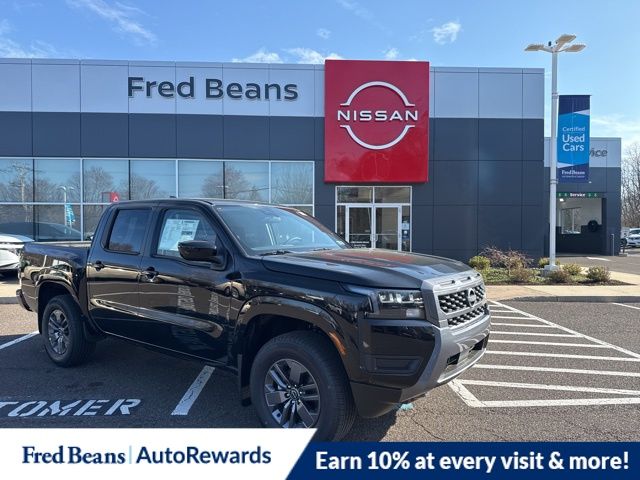 Super Black 2026 Nissan Frontier SV Crew Cab 4WD Pickup Truck Four-Wheel Drive 9-Speed Automatic Overdrive