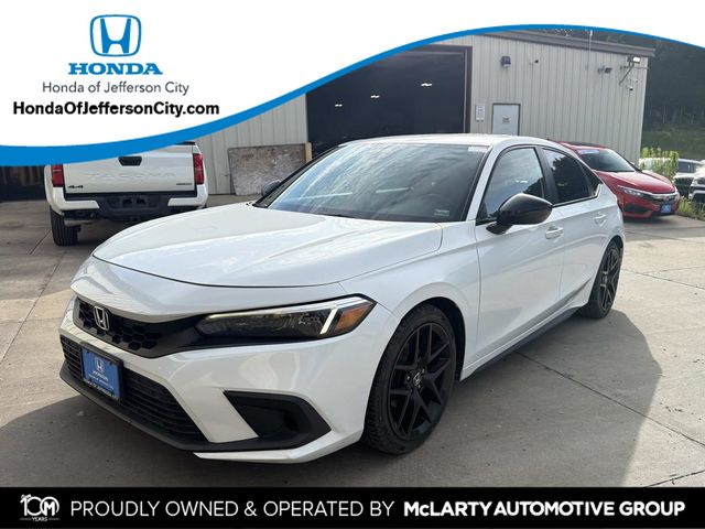 Platinum White Pearl 2022 Honda Civic Hatchback Hatchback Front-Wheel Drive Continuously Variable Transmission