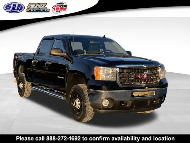 Onyx Black 2011 GMC Sierra 2500HD SLE Crew Cab 4WD Pickup Truck Four-Wheel Drive 6-Speed Automatic