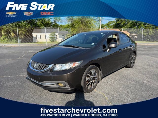 Brown 2013 Honda Civic LX Sedan Front-Wheel Drive 5-Speed Automatic