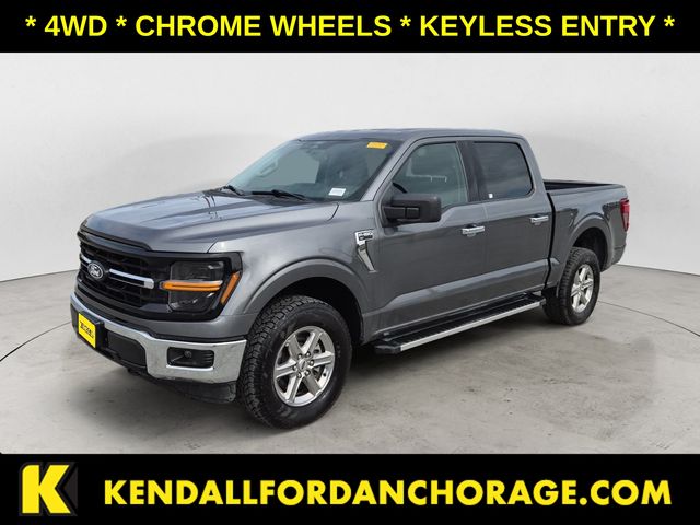 Gray Metallic 2025 Ford F-150 Pickup Truck Four-Wheel Drive Automatic