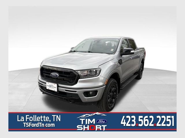 Iconic Silver Metallic 2020 Ford Ranger Lariat SuperCrew 4WD Pickup Truck Four-Wheel Drive Automatic